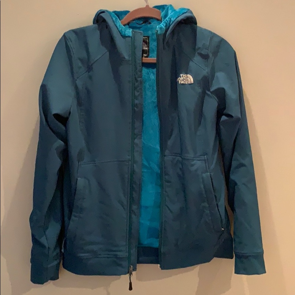 North face hooded fleece